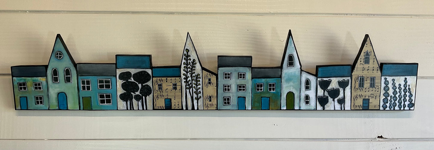 Long House - Blue Floral