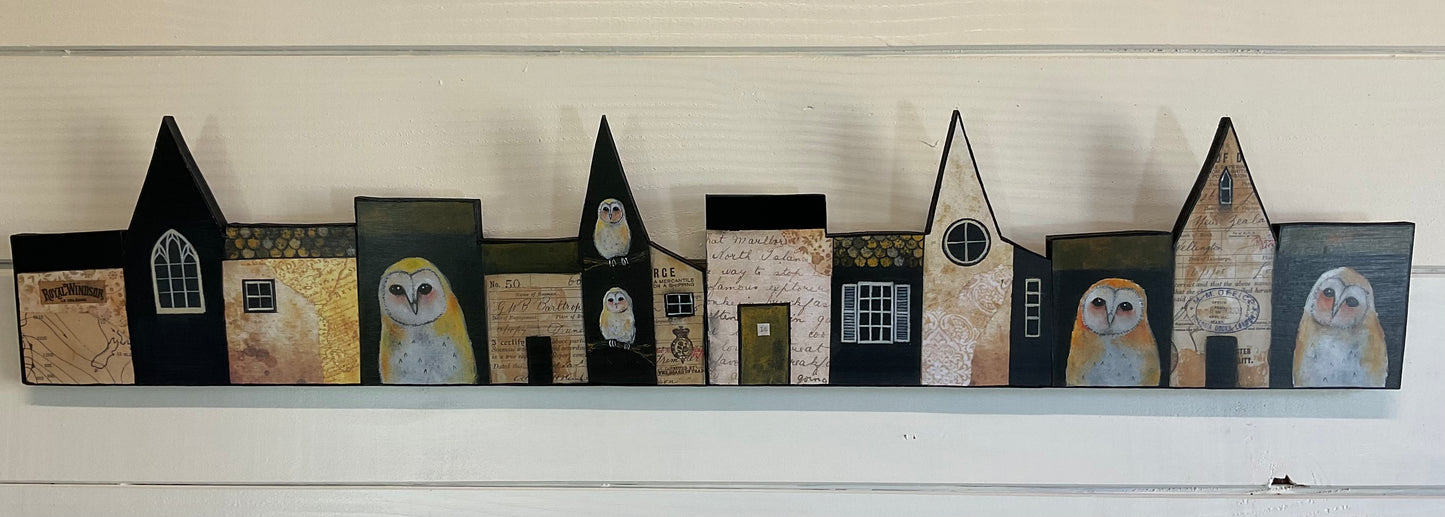 Long House - Vintage Owls