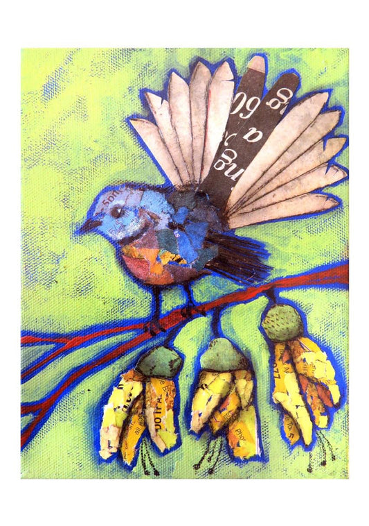 Fantail On Kowhai