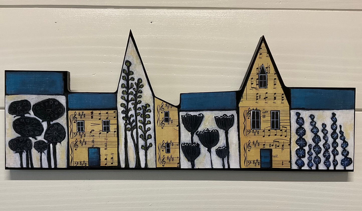 Little House - Blue Flowers